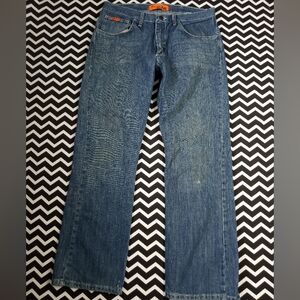 WRANGLER FR fire resistant hrc2 20x jeans work pants men's size 34 x 32 - b3